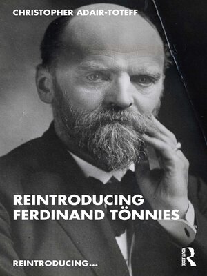 cover image of Reintroducing Ferdinand Tönnies